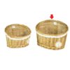 Cesta Pensile Con Pizzo E Decorazione Fiore Linea Lorraine Grande
